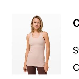 Lululemon Cool Racerback Tank Top Nulu pink size 8
